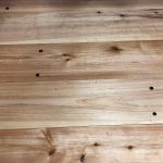Floor boards with nails
